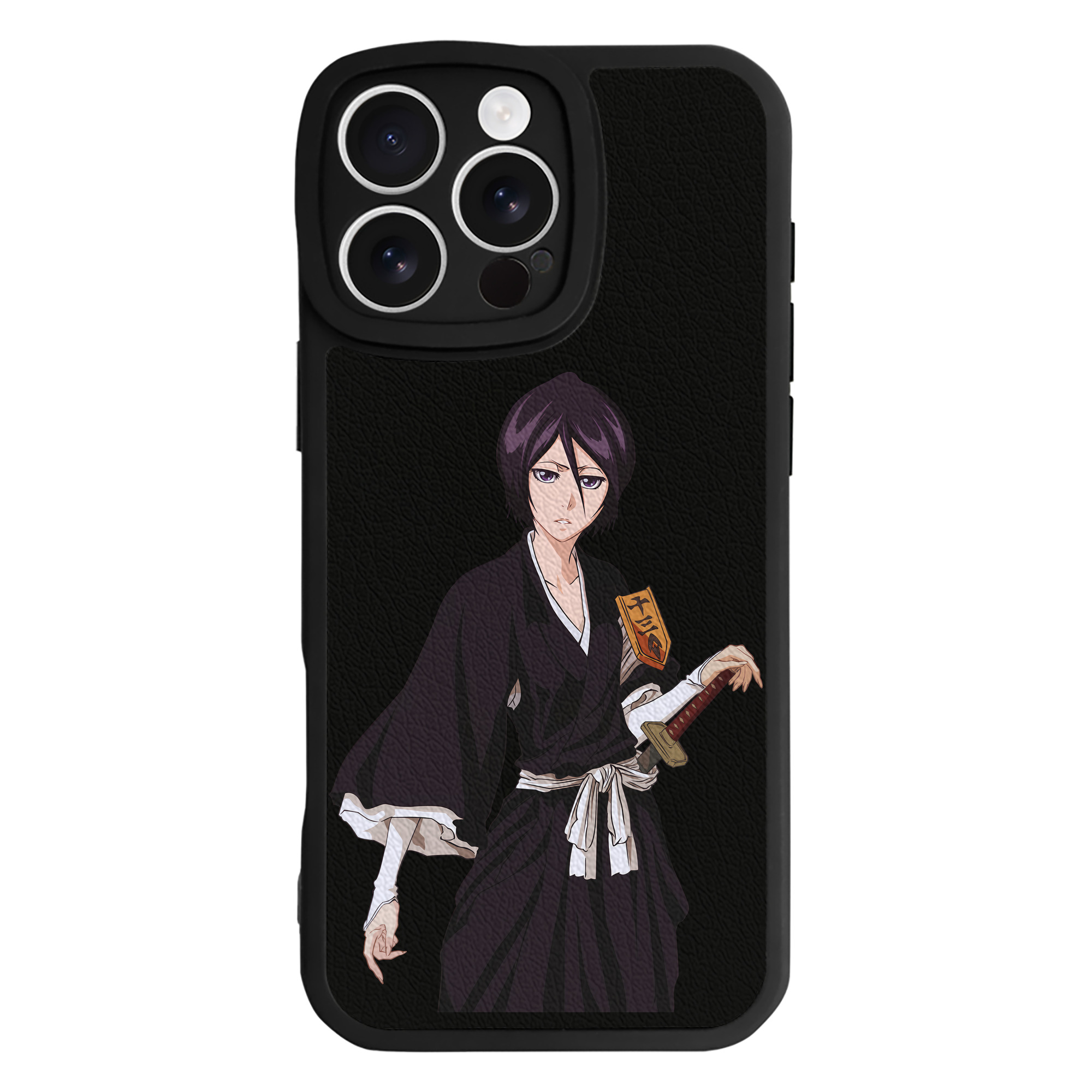 （画像用） ブリーチ 朽木ルキア BLEACH Kuchiki Rukia 【iPhone 16シリーズ対応】シリコンスマホケース（レザー調） 材質：シリコン
